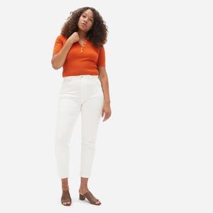 Everlane - The Curvy Cheeky Jean - white